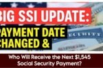 $1,545 Social Security Payment