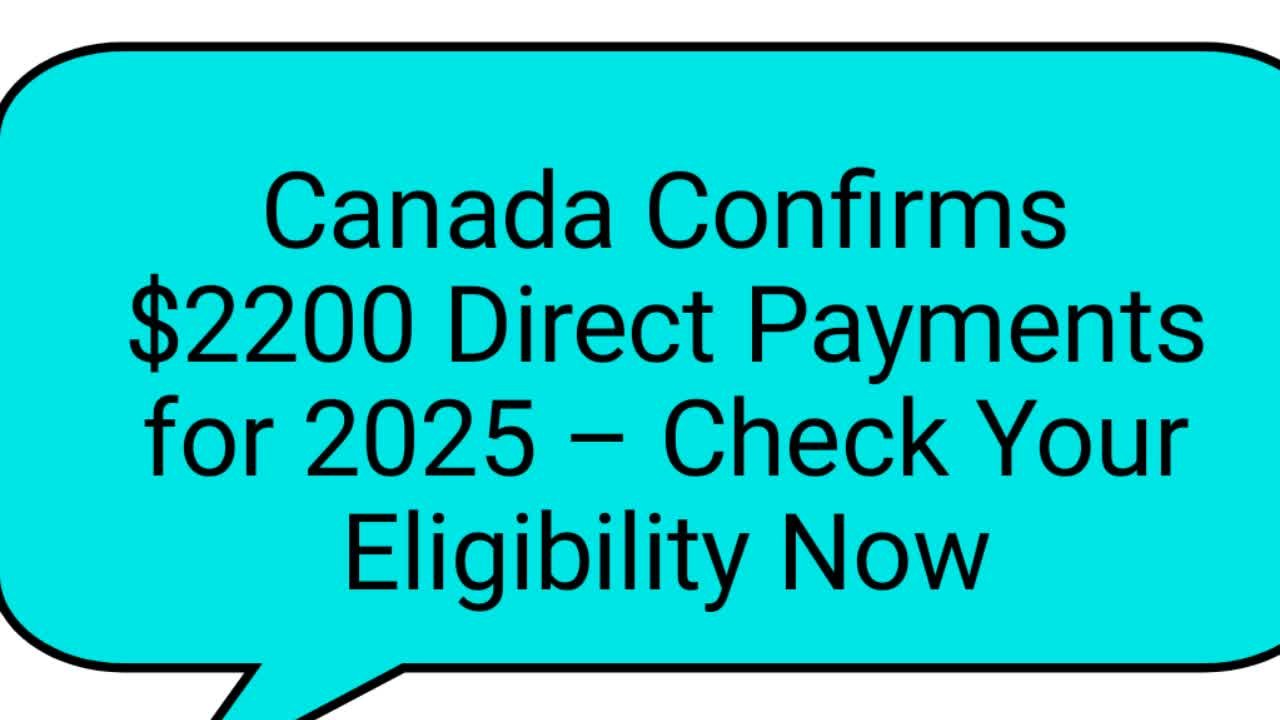Canada Confirms $2200 Direct